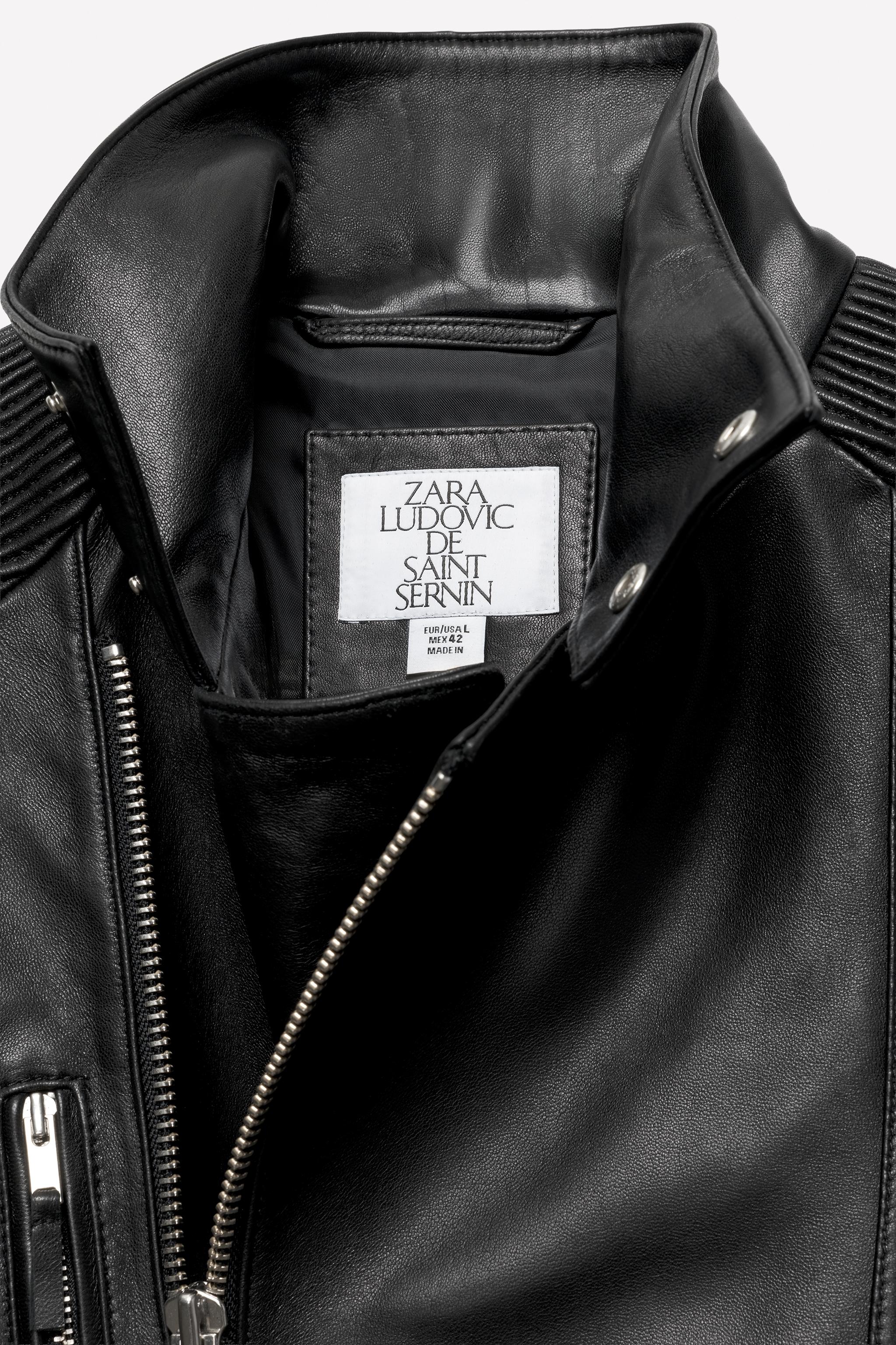 LUDOVIC DE SAINT SERNIN x ZARA LEATHER BIKER JACKET